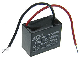 AC Motor Capacitor - 450VAC - 4.0uF